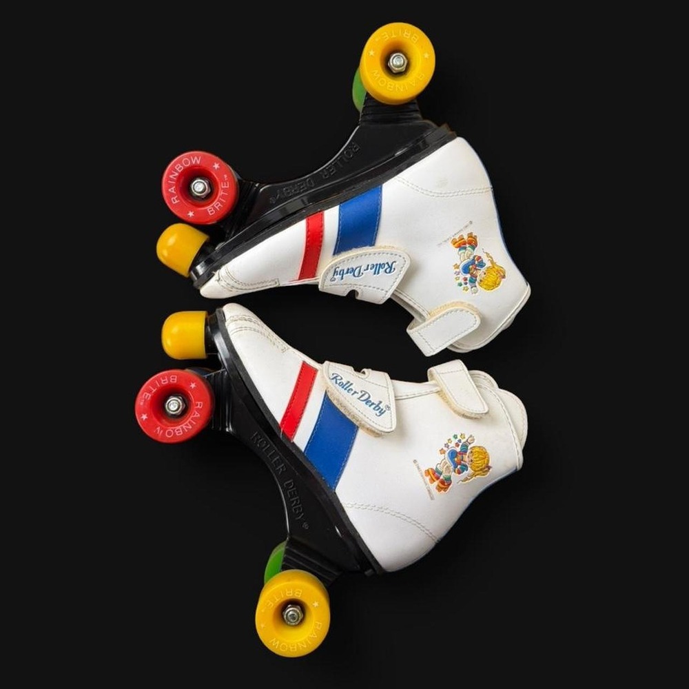 Rainbow‎ Brite Roller Derby Quad Roller Skates – Youth Size 13